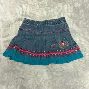 Krickets - Denim dress with soft  corduroy riffle hem. Size 3X-4T